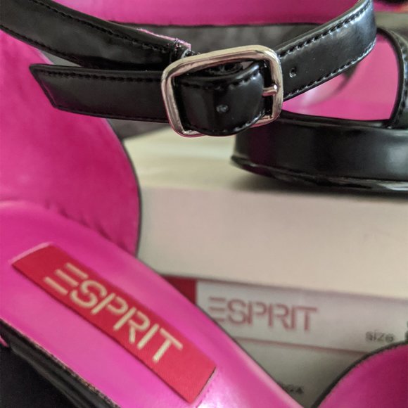 NIB Esprit Black Heels Size 8 - Picture 4 of 7
